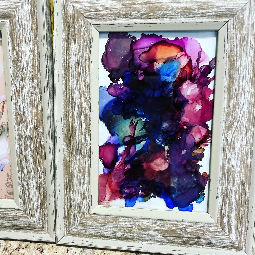 Alcohol ink painting